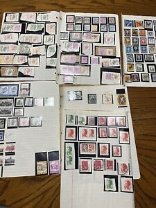 Vintage Postage Stamp Over 400 Lot Collection Used Foreign 1970s-1980s 10 Ounces