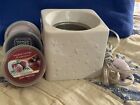 YANKEE CANDLE Electric Wax Warmer with TIMER Plus +  3 Easy Melt Cups Scents NEW