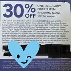 THE PAPER STORE COUPON, 30% Off One Item Expires 5/12/24