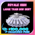 ROYALE HIGH - Large Train Bow Skirt ( + 100K Diamonds For Free) RH Halos