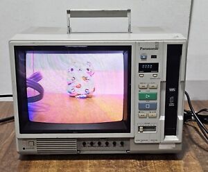 New Listing1988 Vintage Panasonic AG-500R Monitor and Built-in VHS Player CRT TV Combo READ