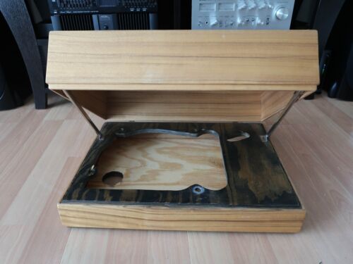 Vintage Custom Made Plinth / Dust Cover   for  THORENS TD-124 MKII Turntable