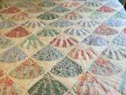 Quilt Patchwork Arch Fan Cutter Or For Repair 76” X 74” Vintage