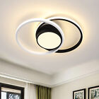 Modern Aluminum Double Circle LED Ceiling Light 39W3000K Living Room Fixture