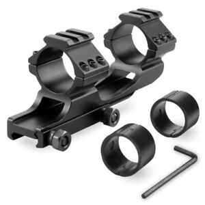 One Piece Offset Cantilever Scope Mount 1 inch/30mm Dual Ring for Picatinny Rail