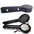 Glarry Microgroove High Quality 5-string Banjos Black Fine Leather Case Bag Blac