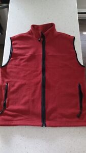 Old Navy Fleece Vest, Size XL, Red with black trim  VGC