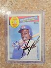 Shawon Dunston Autograph Rookie Card - Chicago Cubs 1985 Topps - Auto Signed RC