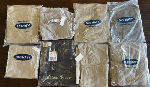 8 Pair Of New Men’s Cargo Shorts Mixed Lot  Size 34
