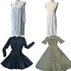 Vintage Clothing Lot 1940s 30s Dress Set Estate Resale Rayon Fit And Flare
