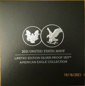 2021 US Mint Limited Edition SILVER Proof Set American Eagle Collection # 21RCN