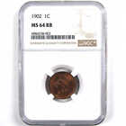 1902 Indian Head Cent MS 64 RB NGC Penny 1c Uncirculated SKU:I3093