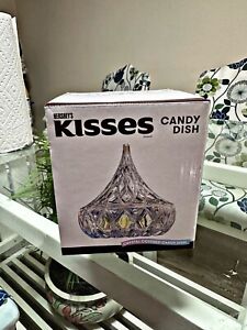 CRYSTAL HERSHEY'S KISSES Candy Dish Iridescent by Godinger BRAND-NEW w/tags/box