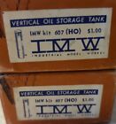 2 HO Scale IMW, Vertical Oil Storage Tank Craftsman Kits, #607 NIB Vintage Rare