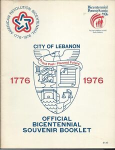 City of Lebanon PA Bicentennial Souvenir Booklet
