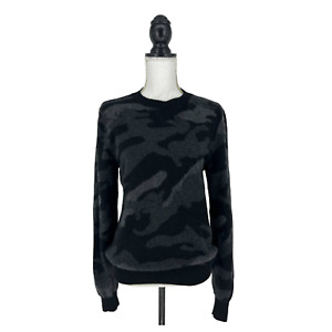 Valentino Cashmere Camo Sweater with Rockstud at Back Collar Size Medium