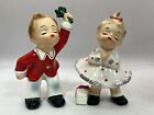Rare Vtg Josef Originals Kissing Christmas Couple Under Mistletoe Cute! Stickers