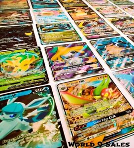 10 Pokemon Cards Booster Pack Lot  w/ ULTRA RARE (VMAX,VSTAR, EX, V)+Holos! MINT