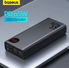 Baseus Power Bank, 65W 20000mAh Laptop Portable Charger, Fast Charging USB C 4-P