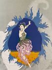 Erte The Coming of Spring vintage print double matted