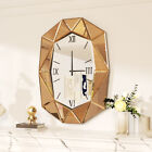 Wisfor Decorative Beveled Mirrored w/ Roman Numerals Clock for Living Room