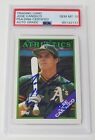 Jose Canseco A's Signed Autograph 1988 Topps Card 370 w/ 42/40 insc. PSA 10 Auto