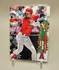 Shohei Ohtani 2020 Topps Walmart Holiday Variations HW26 SP Candy Cane