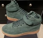 NIKE AIR FORCE 1 HIGH 07 LV8 SUEDE VINTAGE GREEN SIZE 9 