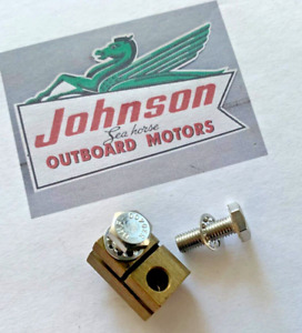 JOHNSON EVINRUDE 303794 304024 BRASS SHIFT ROD CONNECTOR ASSEMBLY w/SCREWS NEW