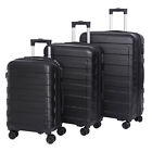 Suitcase Carry-On Set Hardside Expandable Spinner Travel Business w/4-Wheel 3PCS