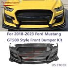 Perfect Front Bumper Cover Kits W/Grille For 2018-2023 Ford Mustang GT500 Style (For: 2018 Ford Mustang GT)