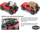 Frameless Bowless Spice Color Soft Top Tinted Window for 1997-2006 Wrangler TJ (For: 1997 Jeep Wrangler Base Sport Utility 2-Door 2....)
