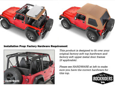 Frameless Bowless Spice Color Soft Top Tinted Window for 1997-2006 Wrangler TJ (For: More than one vehicle)