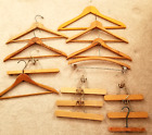 14 Vintage Wooden Hangers Advertising / Unbranded 50's/ 60's Suit Pants Skirts