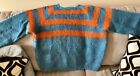 Prada 2007 Mohair & Wool Sweater - turquoise blue and orange Men’s