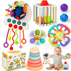 Baby Toys 0-6 Months,5 in 1 Montessori Toys for Babies 6-12 Months,Pull String I