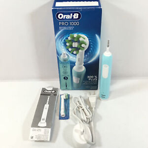 Oral-B Pro 1000 Blue Waterproof Rechargeable 3 Modes Electric Toothbrush
