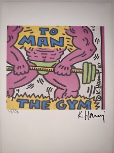 Authentic Keith Haring Painting Print Poster Wall Art Signed & Numbered