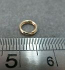 14k Yellow Gold Split Ring Jump Ring Clasp Charm Attacher 14K Solid Gold 6.5 mm