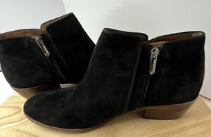 Sam Edelman Black Suede Ankle Boots Size 9.5