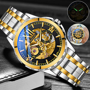 Men Luxury Watch Automatic Mechanical Stainless Steel Business Waterproof Wrist