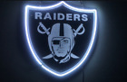Oakland Raiders Las Vegas Raiders 3D Carved Neon Light Sign 14