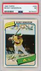 New Listing1980 Topps Rickey Henderson PSA 7 NM Rookie Card #482 RC Oakland Athletics A's