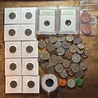 Junk Drawer Lot-Dateless Buffalo Nickels, Foreign Coins, Utah Tax Tokens, Etc.