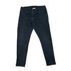 Prairie Underground Front Zip Girdle Skinny Stretch Jeans Dark Denim sz Medium