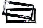 Black M Style License Plate Frames For BMW 2 pcs Set (For: BMW 2002tii)