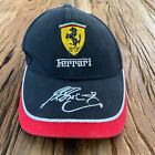 Ferrari Cap Hat Adjustable Men's Black Signature Embroidered Racing F1