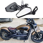 2X For Indian Scout Bobber Sixty Black Motorcycle 7/8