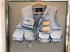 Woman's Vintage Orvis Fly Fishing Vest-Powder Blue-Shorty-Very Nice