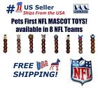 Pets First NFL Mascot Dog Toy - Licensed soft plush poly-filled with 5 SQUEAKERS